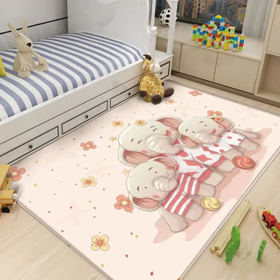 tapis de chambre d'enfant motifs étoiles aux couleurs douces jolis rêves –  kidyhome