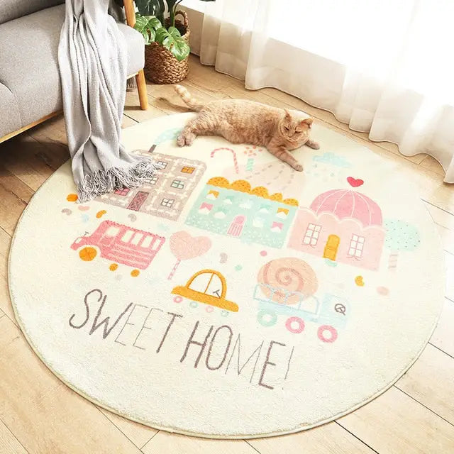 Tapis enfant aux couleurs douces - kidyhome