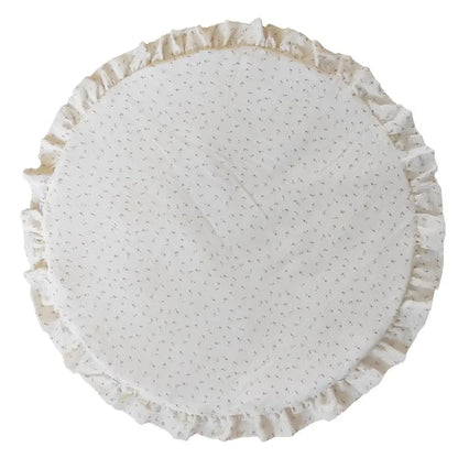 tapis de jeux en gaze de coton - white--flower - tapis
