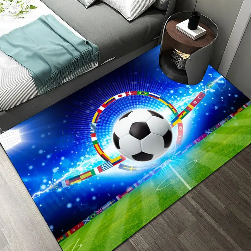 Vous cherchez le cadeau parfait pour un petit fan de football, un tapis –  kidyhome