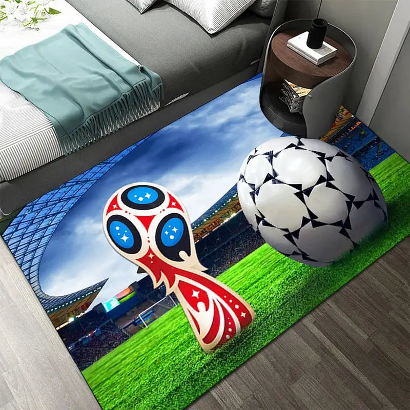 Vous cherchez le cadeau parfait pour un petit fan de football, un tapis –  kidyhome